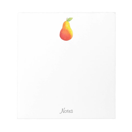 水色梨 ノートパッド (正面)