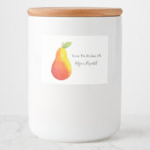 水色梨 フードラベル (正面)