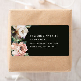 水色植物性エレガント暗黒モダン素質 ラベル