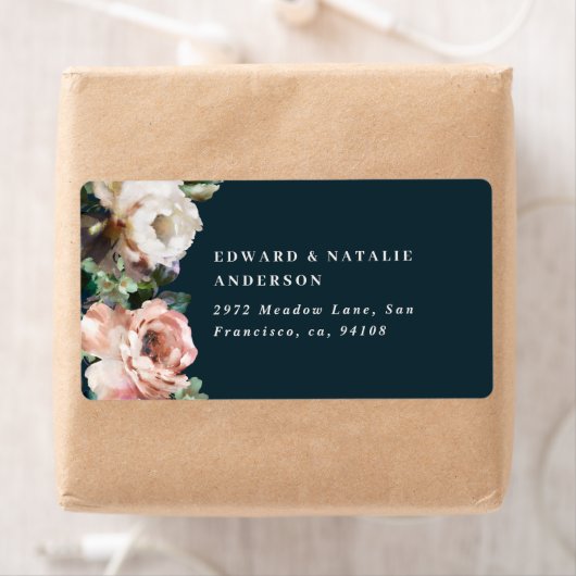 水色植物性エレガント暗黒モダン素質 ラベル (インサイチュ)