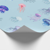 水色混合ゲリカラフルゲブルー ラッピングペーパー (角)