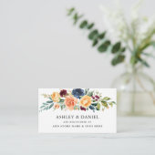 水色混合フローラ結婚緑化登録 エンクロージャーカード (スタンド正面)