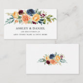 水色混合フローラ結婚緑化登録 エンクロージャーカード (正面/裏面)