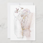 水色牧草花ファースト・ホーリー・コミュニオン 招待状 (裏面)