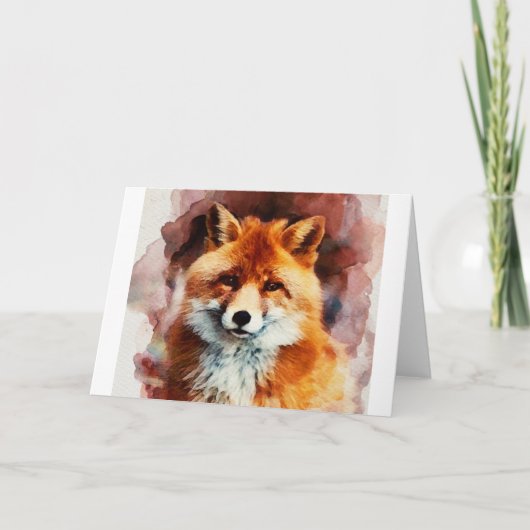 水色狐 カード (正面)