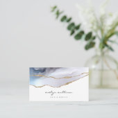 水色瑪瑙美しいサロン 名刺 (スタンド正面)