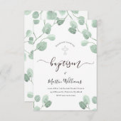 水色真核種バプテスマ 招待状 (正面/裏面)