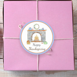 水色秋のデリツカボチャのスパイス、パイ ラウンドシール