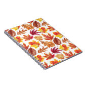 水色秋の植物性、シームレスな組成物。 ノートブック (右側)