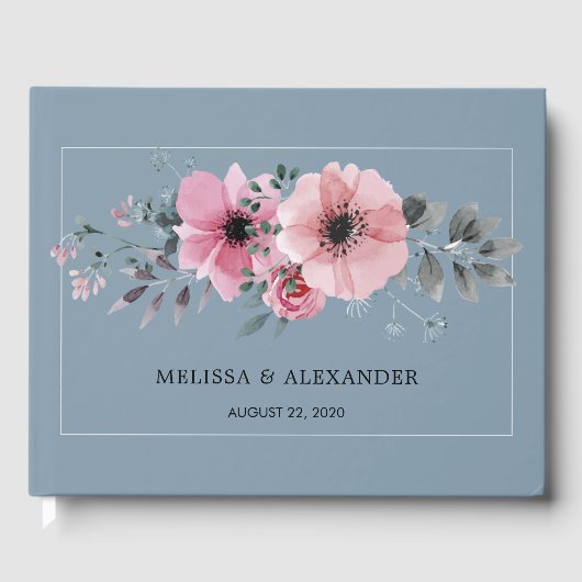 水色素朴の花ほこりま結婚った青 ゲストブック (正面)