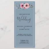 水色素朴の花ほこりま結婚った青 プログラム (正面)