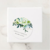 水色素朴ブルーグリーンフローラリーフ結婚ズ フェイバータグ (インサイチュ)