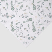 水色素朴ユーカリ葉模様 薄葉紙 (詳細)