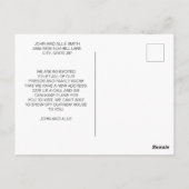 水色素朴松の木のアドレス変更 ポストカード (裏面)