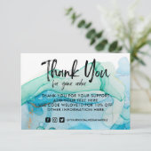 水色素朴金ゴールドブルーメディア挿入 (スタンド正面)