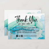 水色素朴金ゴールドブルーメディア挿入 (正面/裏面)