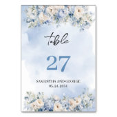 水色素朴青紫陽花ホワイトバラ テーブルナンバー (裏面)