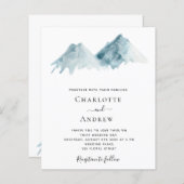 水色結婚の山の風景への招待 (正面/裏面)