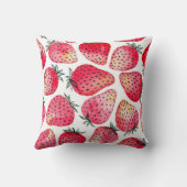 水色絵を描と水墨染めのイチゴ クッション (裏面)