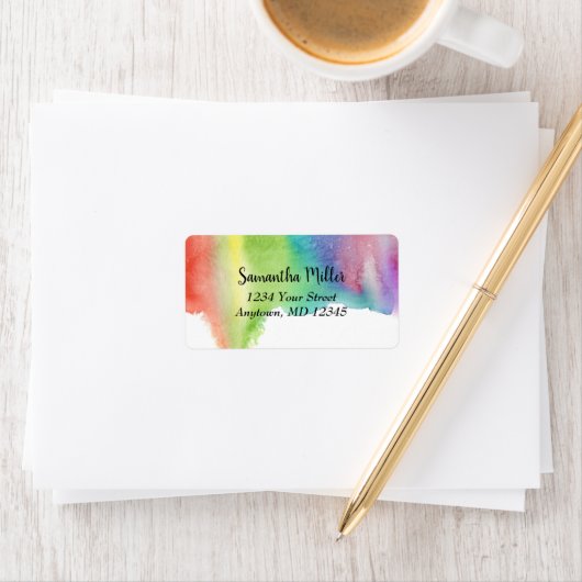 水色絵を描流出 |抽象芸術住所 シール (インサイチュ)