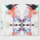 水色絵を描 ラッピングペーパー (フラット)