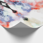 水色絵を描 ラッピングペーパー (角)