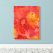 水色絵画の背景。 キャンバスプリント (インサイチュ (ウッドフロア))