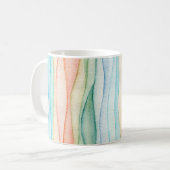 水色絵画カラフル絵画 コーヒーマグカップ (正面左)