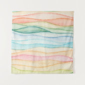 水色絵画カラフル絵画 タペストリー (正面(横))