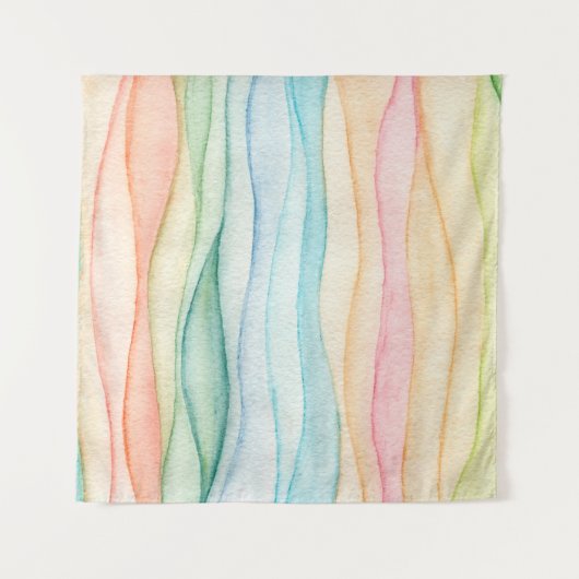 水色絵画カラフル絵画 タペストリー (正面)