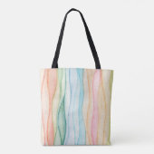 水色絵画カラフル絵画 トートバッグ (裏面)