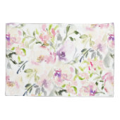 水色緩い表現豊かな春フローラ 枕カバー (裏面)