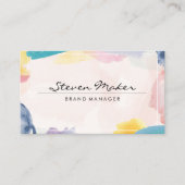 水色縁ど 名刺 (正面)