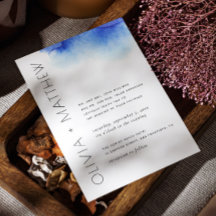 水色航海の青シンプルモダン結婚の