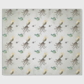 水色航海の ラッピングペーパー (フラット)