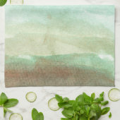 水色色彩の鮮やか抽象芸術 キッチンタオル (折り畳み)