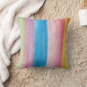 水色色彩の鮮やか抽象芸術 クッション (ブランケット)