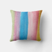 水色色彩の鮮やか抽象芸術 クッション (裏面)