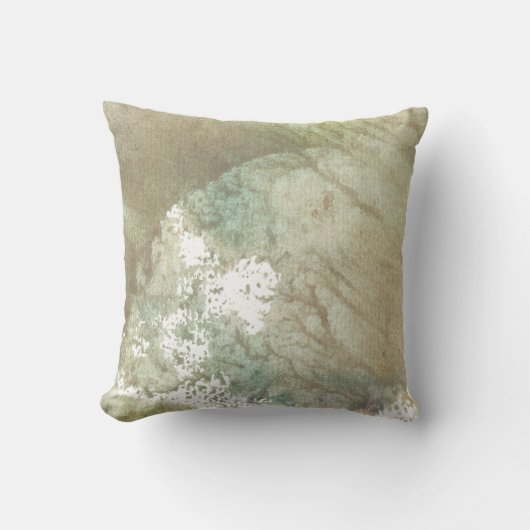 水色色彩の鮮やか抽象芸術 クッション (正面)