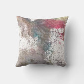 水色色彩の鮮やか抽象芸術 クッション (裏面)