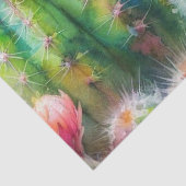 水色花の多肉質サボテンの分離 薄葉紙 (詳細)