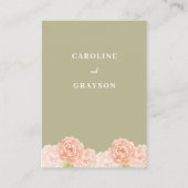 水色花囲カード 名刺 (裏面)