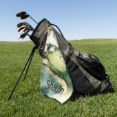 水色芸術的ゴルフ場ゴルフタオル ゴルフタオル (グリーン)