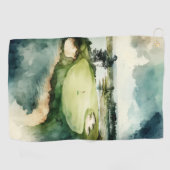 水色芸術的ゴルフ場 ゴルフタオル (横)