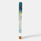 水色芸術的背景 | お名前 Case-Mate iPhoneケース (裏面 / 右)