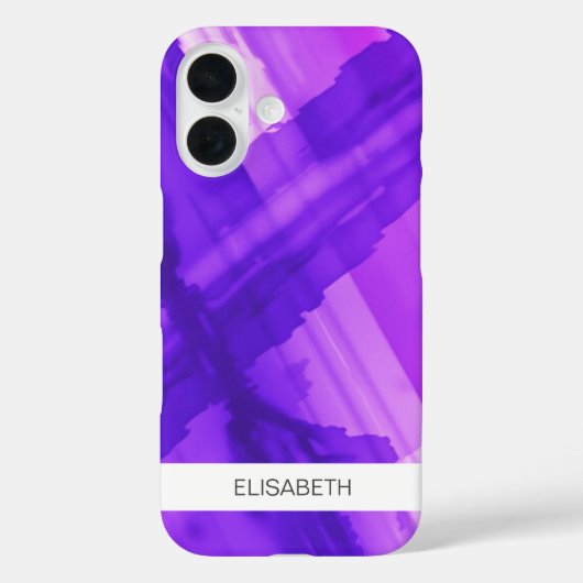 水色芸術的背景 | お名前 Case-Mate iPhoneケース (裏面)