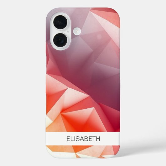 水色芸術的背景 | お名前 Case-Mate iPhoneケース (裏面)