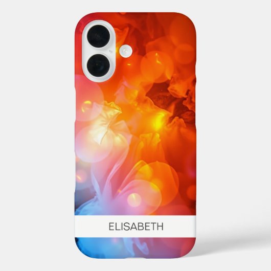 水色芸術的背景 | お名前 Case-Mate iPhoneケース (裏面)