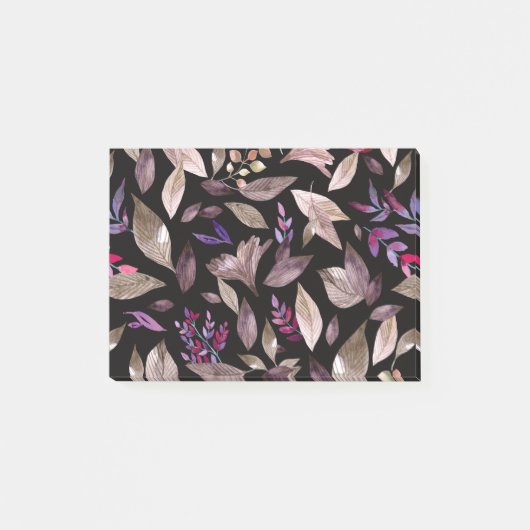 水色落ちた葉 ポストイット (正面)