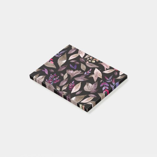 水色落ちた葉 ポストイット (アングル)